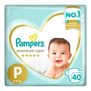 Fralda Premium Care P 40 Unidades Pampers