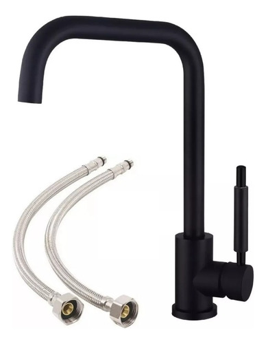 Grifo De Cocina Monocomando 10303 Piazza Gourmet Negro