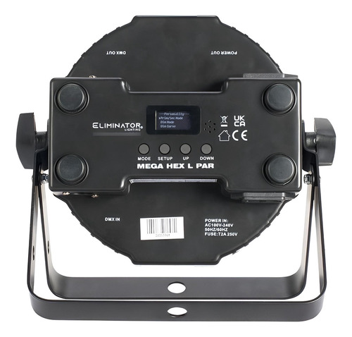 Adj Eliminator Mega-flat-hex Pares Led 4 X 20-watt Rgbla+uv