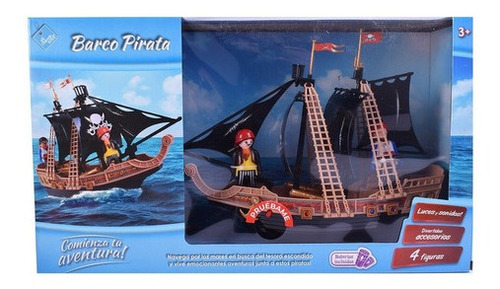 Barco Pirata  Con Muñecos Y Accesorios El Duende Azul 