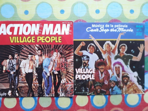  Village People Lp 45 Action Man, Can't Stop The Music