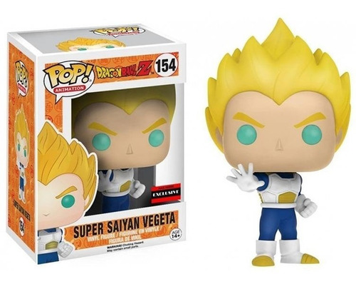 Pop! Anime Dragon Ball Z Super Saiyan Vegeta Vinyl Nuevo