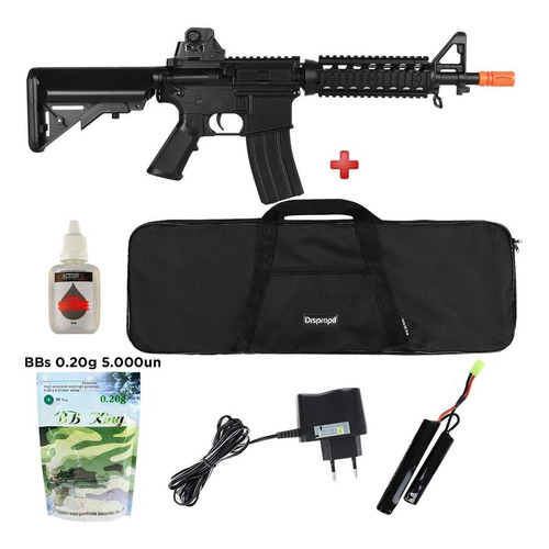 Airsoft Elétrica Bivolt Rifle Cyma M4a1 Cm506 Ris + Recarga