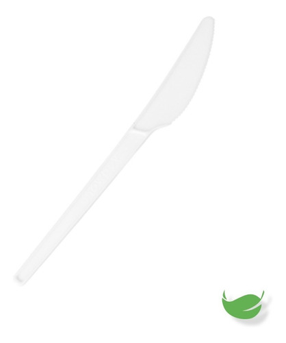 Imagen 1 de 6 de Cuchillo Desechable Biodegradable 6 PuLG. 1000 Pzas.