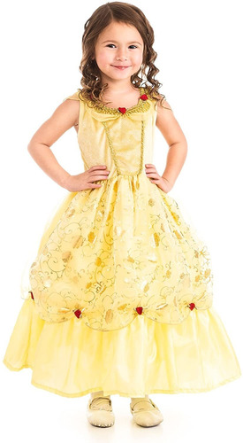 Vestido De La Belleza De La Princesa Amarilla Hasta 5 A...