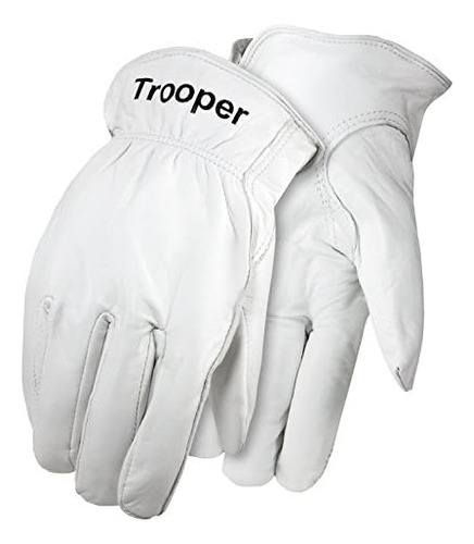 26501pr-l 26501pr Trooper Goatskin  S Gloves, Elas...