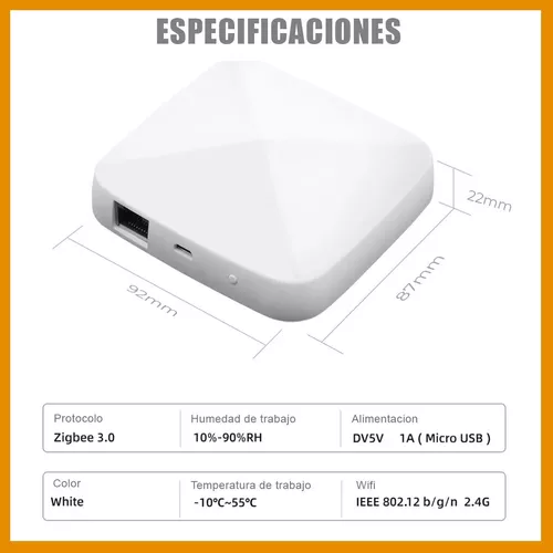 ZigBee-Sensor inteligente de humedad y temperatura, WiFi, Tuya, Smart Life,  funciona con Hub inalámbrico, puerta