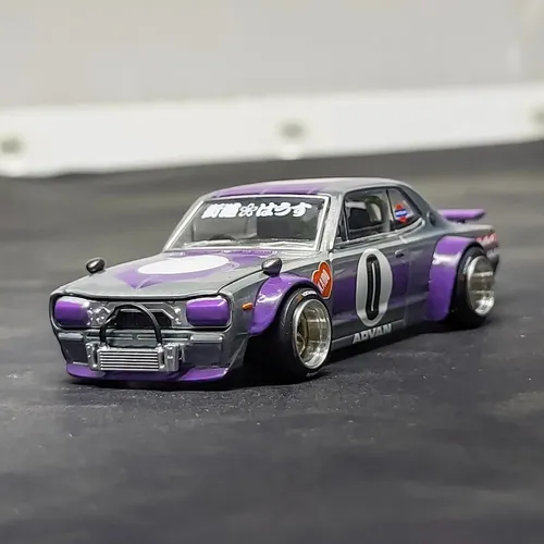 【MINI-GT】街道はうす 日産スカイライン 2000GT-R チェイスカー Mini Gt Kaido House 165 - Nissan Skyline 2000gt-r - Chase