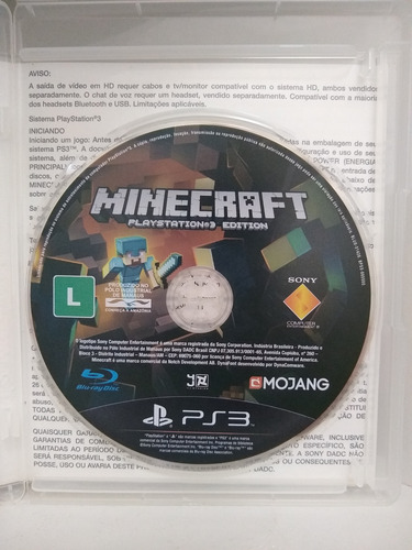 Minecraft Playstation 3 Edition Ps3 Mídia Fisica (completo) (Usado)
