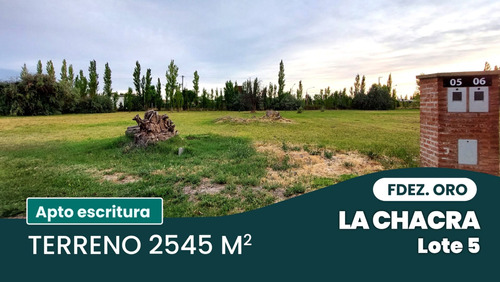 Terreno 2545 M2 En Venta - La Chacra Fernandez Oro