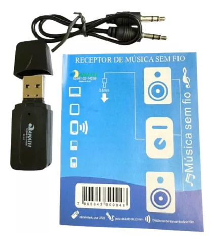 Adaptador Profissional E Resistente Áudio Bluetooth E Usb
