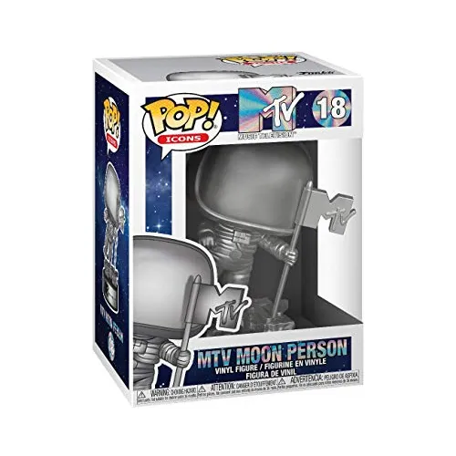 Pop! Iconos De Anuncios: Mtv - Mtv Moon Person, Multicolor