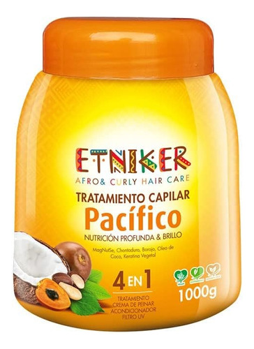 Tratamiento Capilar 4en1 Pacífico Nutrición Etniker 1kg