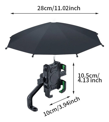 Soporte Celular Para Moto Con Base Paraguas Impermeable