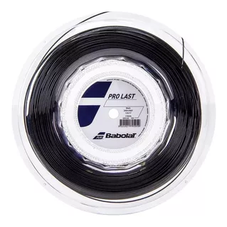 Cuerda enrollable Babolat Pro Last 1,25 mm, color negro, con 200 metros