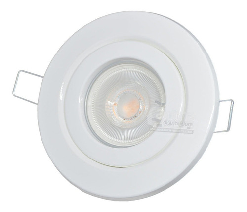 Spot Embutir Circular Plástico + Dicro Led 6w Dimerizable