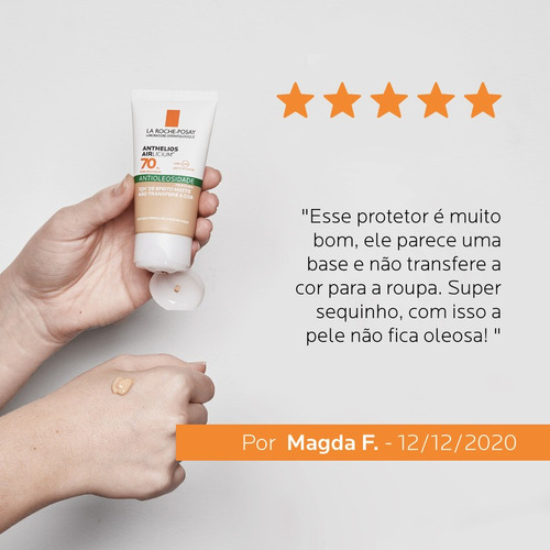 Imagem 7 de 9 de Protetor Solar Antioleosidade Fps70 Extra Clara La Roche