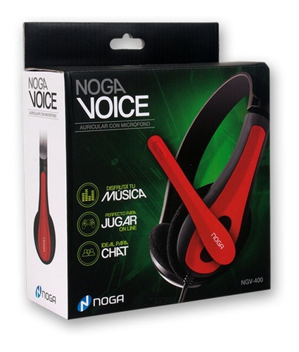 Imagen 2 de 5 de Auriculares Pc Gamer Con Microfono Noga Ngv-480 Headset Chat