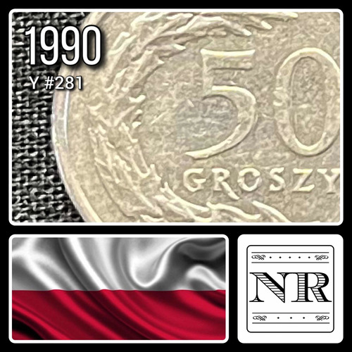 Polonia - 50 Groszy - Año 1990 - Y #281 - Aguila
