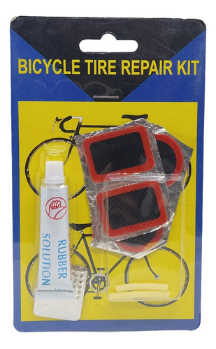 Kit Para Reparar Bicicletas Pegamento + 4 Parches