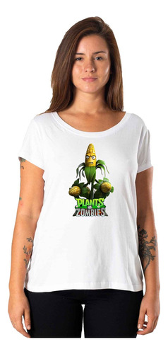 Remeras Mujer Plantas Vs. Zombies |de Hoy No Pasa| 17