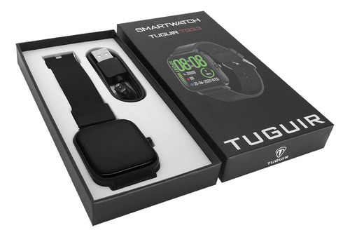 Relógio Smartwatch Tuguir Preto Digital 1 Ano De