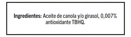 Aceite Vegetal Comestible 123 Con 3 Piezas De 1 Litro