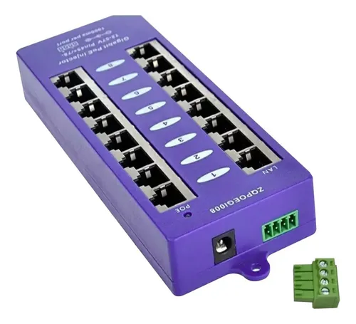 ' Switch Poe Gigabit 8 Puertos For Ubiquiti Mikrotik