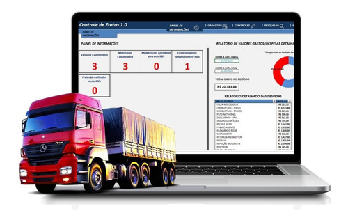 Controle De Frotas Transportadoras (fretes, Caminhões Etc)