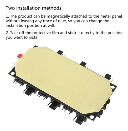 Controlador Remoto 5v Rgb E Hub Magnético Pwm 8 Portas Argb