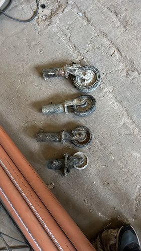 Rueda Fija Fundición Para Andamio Tubular