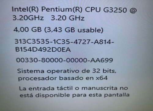 Mother Cx H81, Procesador Intel G3250 3.2 Ghz Y 4 Gb De Ram Azul (Usado)
