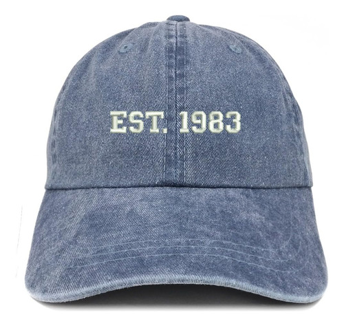 Trendy Shop Est 1982 Bordado - Gorra Teñida Y Lavada Para Re