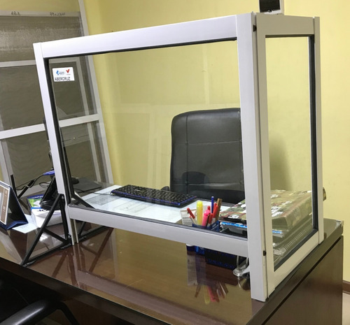Barrera Sanitaria Mostrador Protector Tipo Box 100x60+30x60