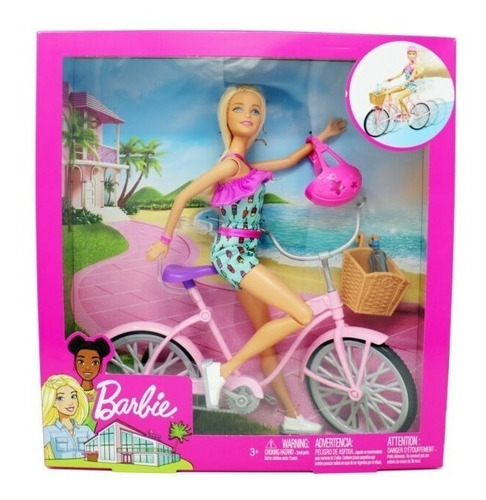 Barbie Paseo En Bicicleta Mattel Ftv96