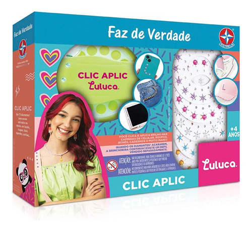 Clic Aplic Da Luluca Original Estrela - Faz De Verdade