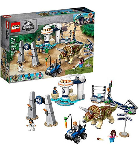 Lego Jurassic World - Set De Juego Caos Del Triceratops