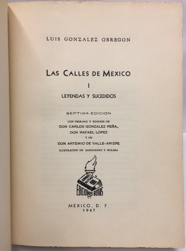 Libro Las Calles De Mexico Leyendas Y Sucedidos (Usado)