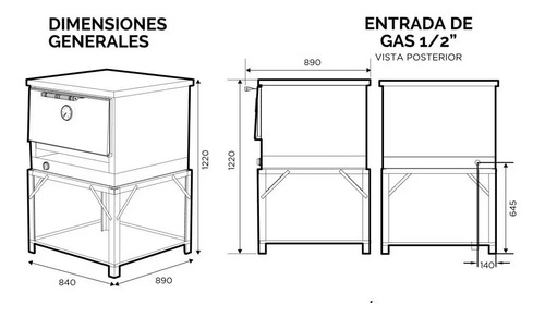 Horno Pizzero 12 Moldes Económico El Gauchito Sol Real 608 | MercadoLibre