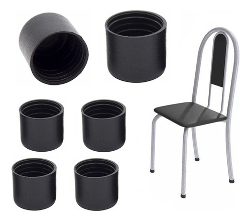 Ponteira Protetora Pé De Cadeira Tubular 3,1cm Conjunto 16pç