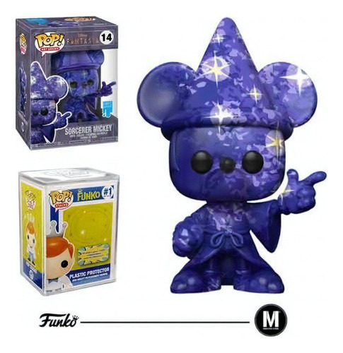 Funko Pop Mickey Mouse Art Series Sorcerer Mickey #14 & #15