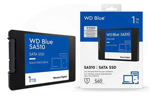 Unidad En Estado Solido Western Digital Blue Sa510, 1tb, Sat