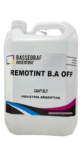 Removedor General De Tinta X 5lt Bassegraf Argentina