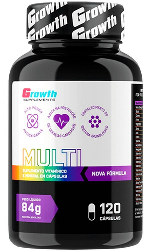 Multivitamínico 120 cápsulas Growth supplements 