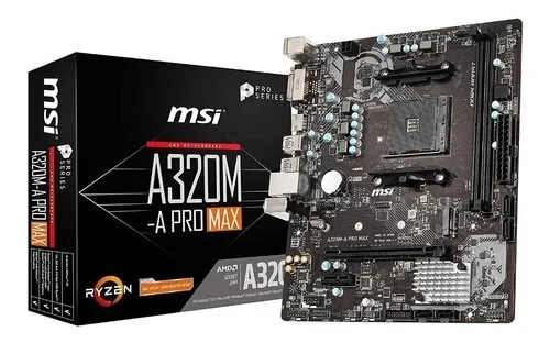 Placa Madre Msi A320m a Pro Max Am4 A Ryzen 7 5 3 3era Gen
