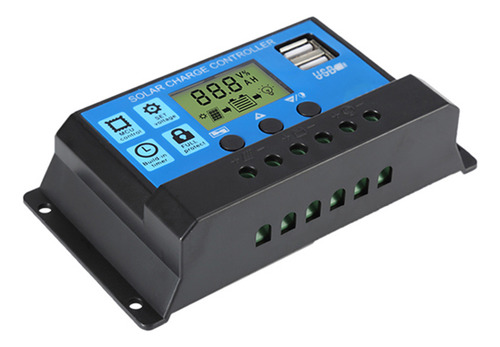 Controlador De Carga Y Descarga Charge Solar 30a Lcd 12v/24v