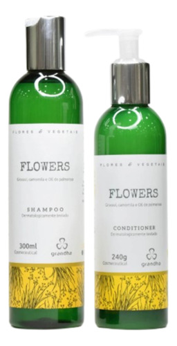 Shampoo E Condicionador Flowers Flores E Vegetais