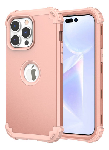 Funda Para iPhone 14/pro/14plus/14pro Max 360 Uso Rudo 3en1