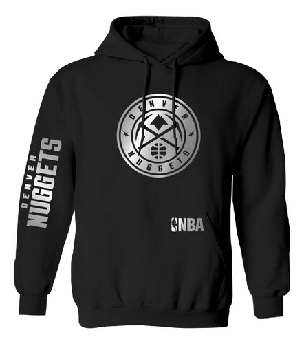 Sudadera Denver Nuggets Nba Silver Edition Reflejante