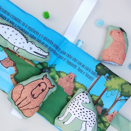 Libro Carpincho Capibara De Tela Con Titeres